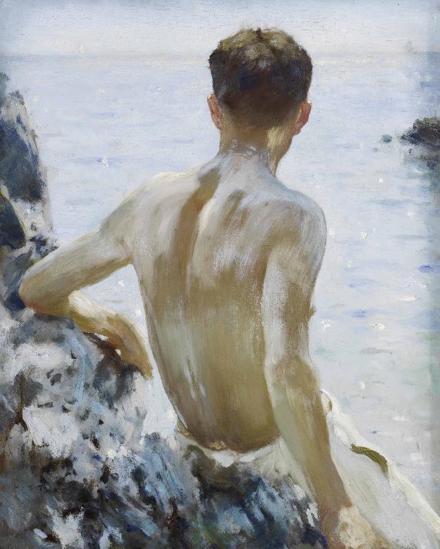 Henry Scott Tuke Beach Study oil painting image
